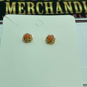 Coral Earrings in 18 k Gold